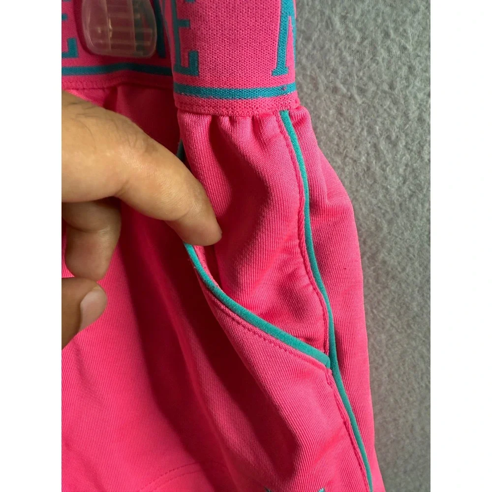 Nike Athletic Shorts Girls Medium Hot Pink Teal Trim Activewear Running‎ Shorts